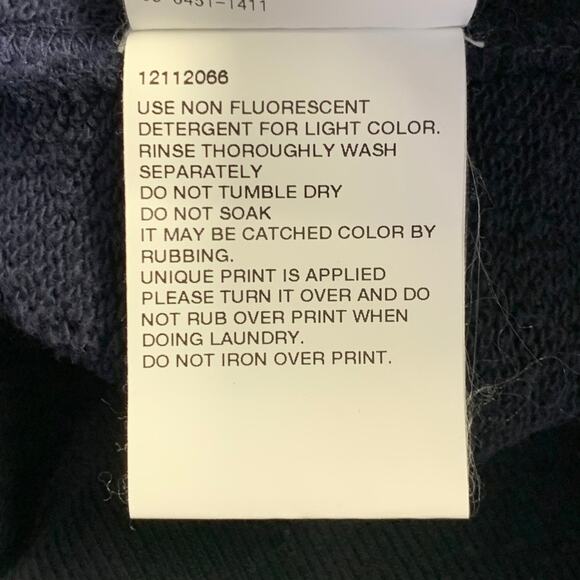 AMBUSH Size M Purple Black Ombre Cotton Logo Patch Sweatshirt - Picture 8 of 8